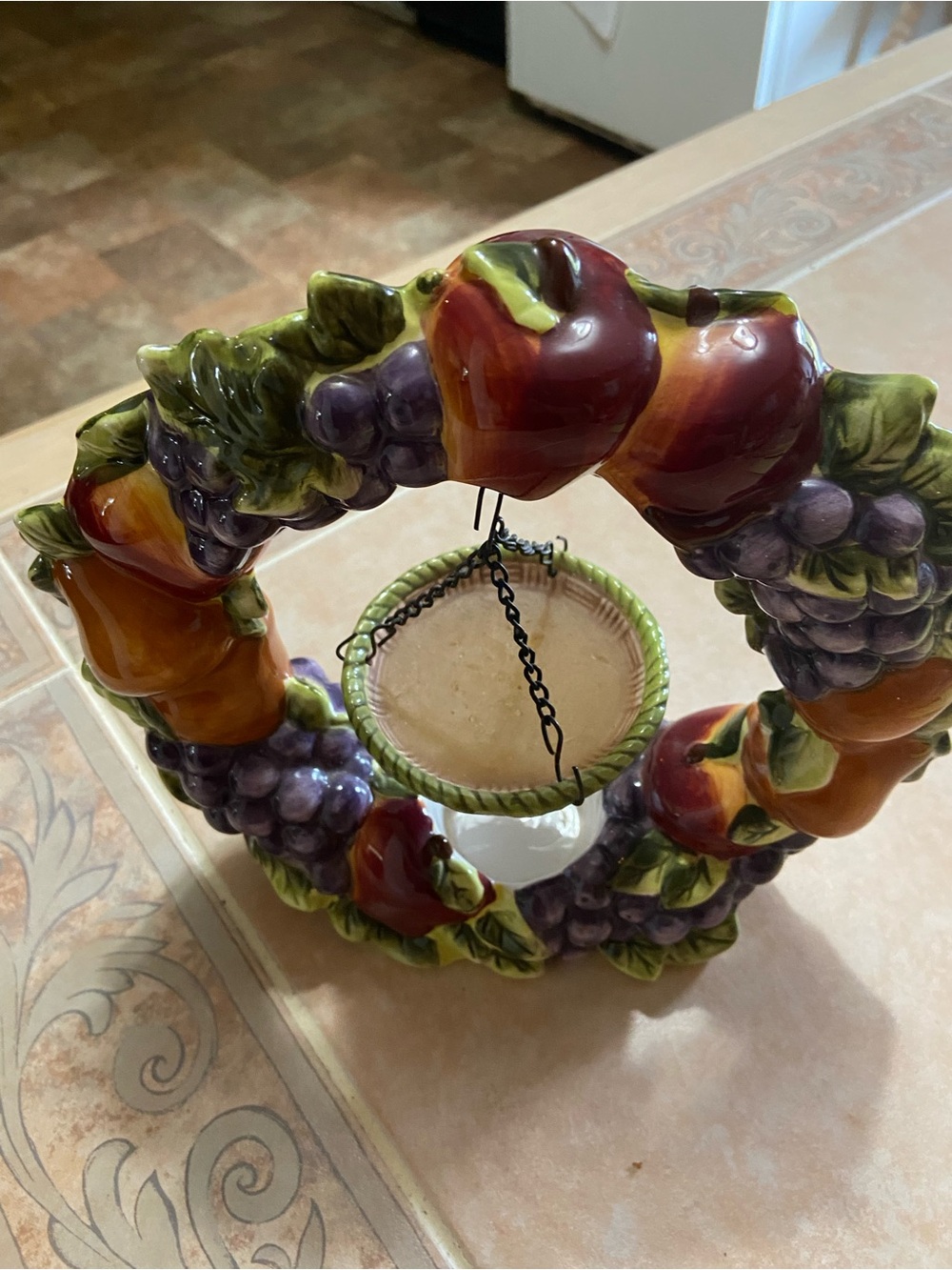 Home Interior tea lite wax melt wreath